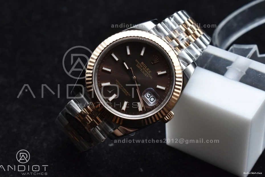 904L DateJust on Stick 41 Edition 126333 606 VR Best Clean SS Bracelet Jubilee 1:1 Steel RG Brown Breathable Dial 0113